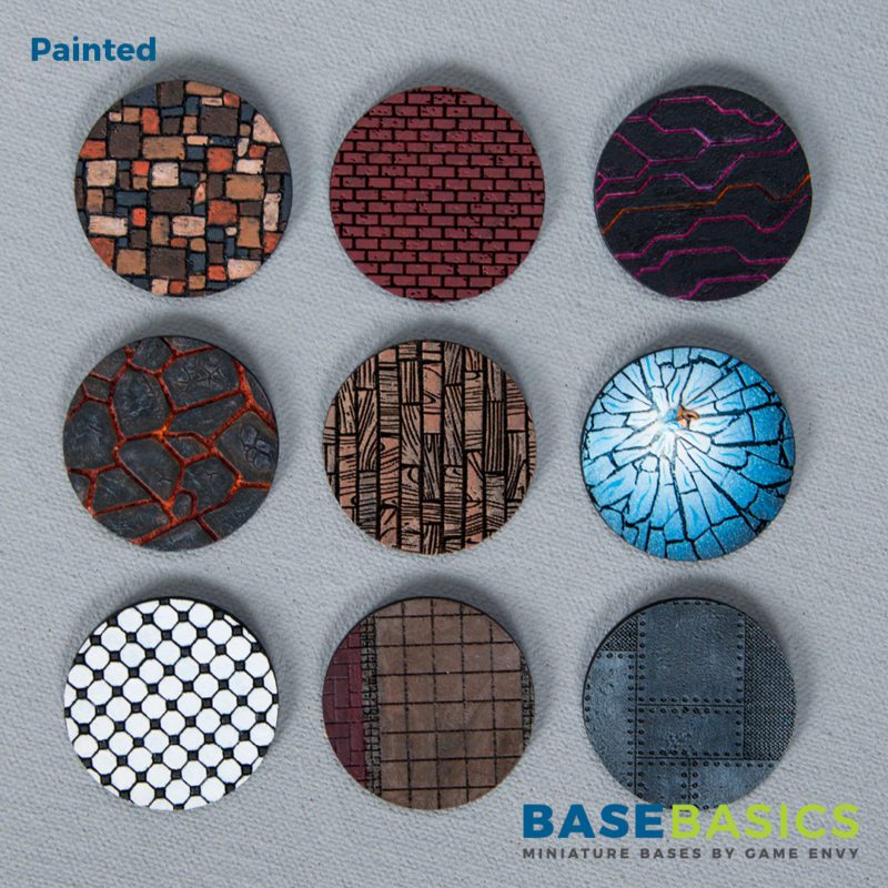 Miniature Base Rim Design Base Basics – Laser Cut Miniature Bases – Game Envy Creations