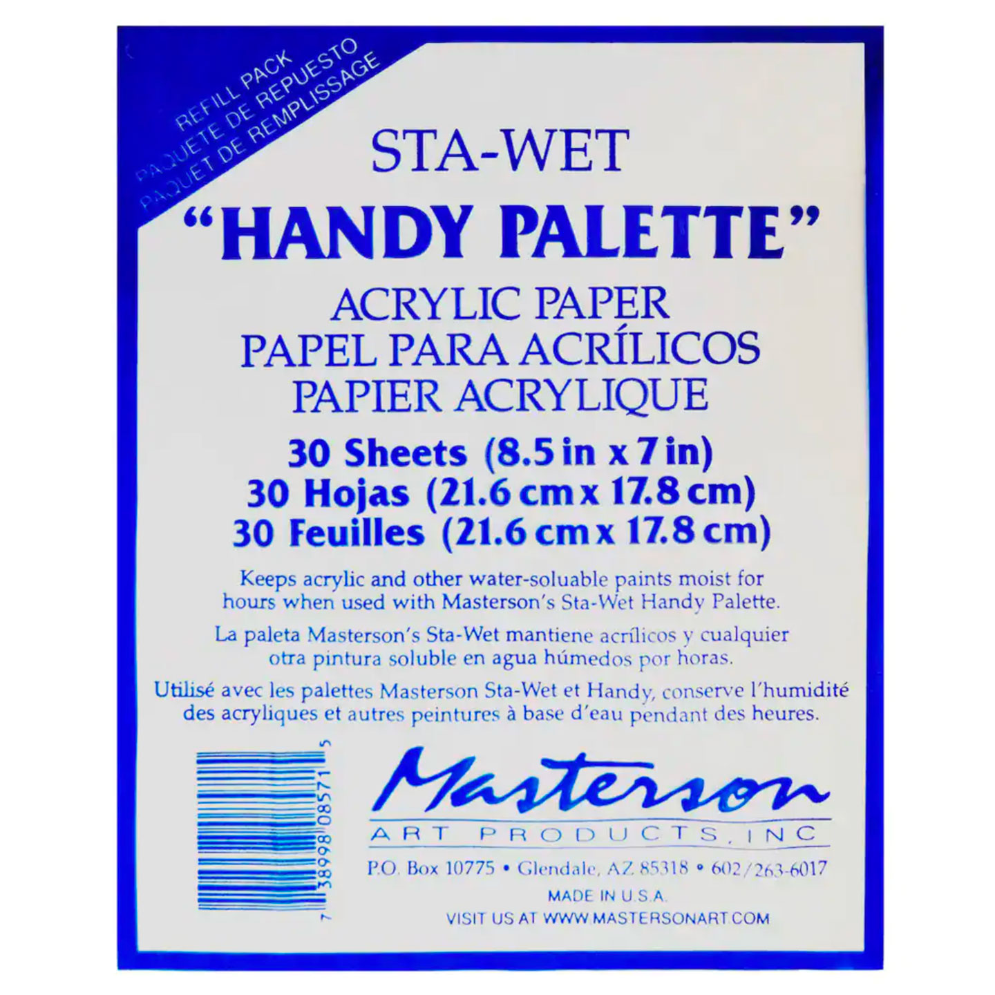 Masterson - Sta-Wet Handy Palette