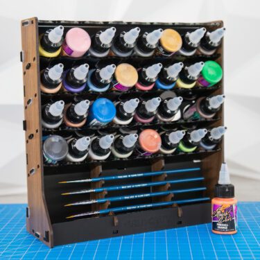 Wooden Paint Rack Storage Holder Paint Stand for Hobby Model Painting Inks