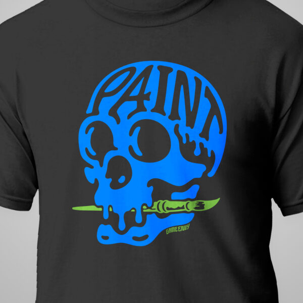 Paint on the Mind T-Shirt - Blue - Image 2