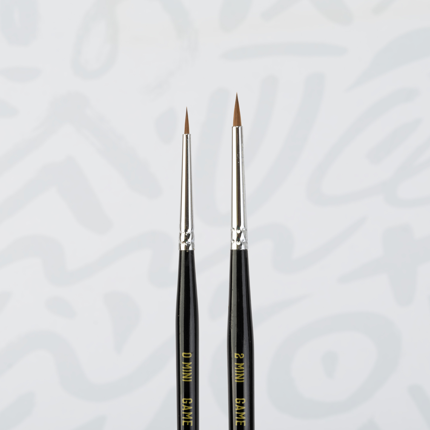 Game Envy SELECT MINI Size #0 + Size #2 Kolinsky Sable Brush Set