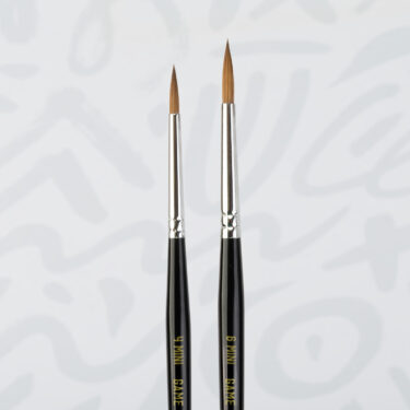 Game Envy SELECT MINI Size #4 + Size #6 Kolinsky Sable Brush Set