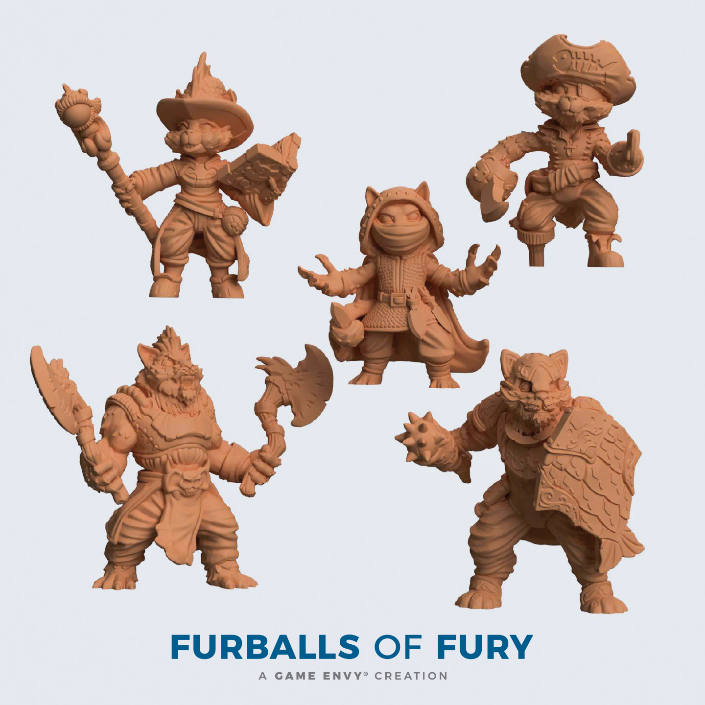 Furballs of Fury Miniatures - STL