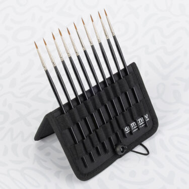 Alternative view of Folding Brush Stand + Travel Holder